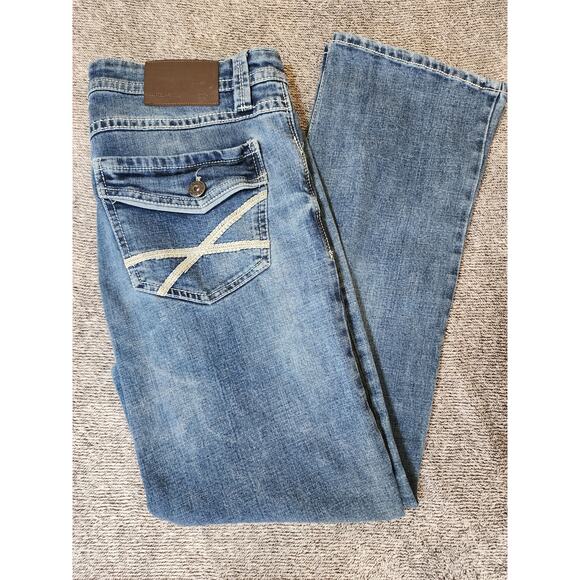 TK Axle Other - TK AXLE Men's Blue Denim Jeans Slim Boot Fit 34x32